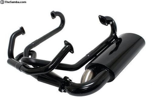 Vw 1 1/2 inch black side flow exhaust