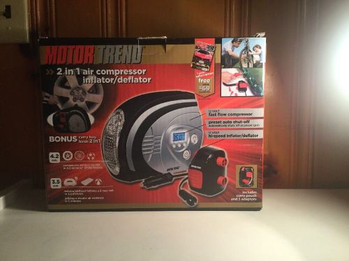 Motor trend 2 in 1 air compressor inflator/deflator