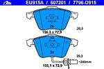 Ate eu915a front disc pads