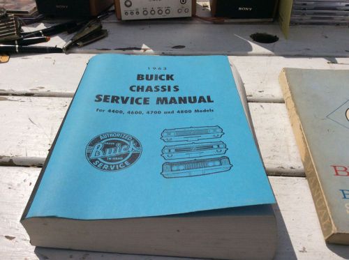 1963 buick chassis service manual for models 4400-4600-4700&amp;4800