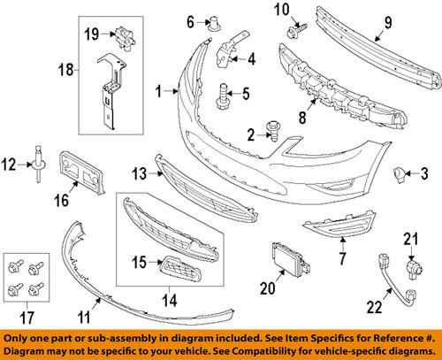 Ford oem dg1z17d957aaptm bumper cover