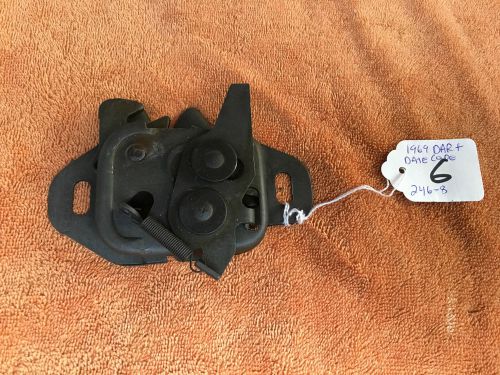 1968 68 1969 69 dodge dart hood latch release catch restored