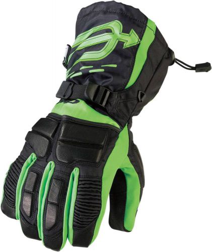New arctiva-snow comp snowmobile adult insulated gloves, green/black, xl
