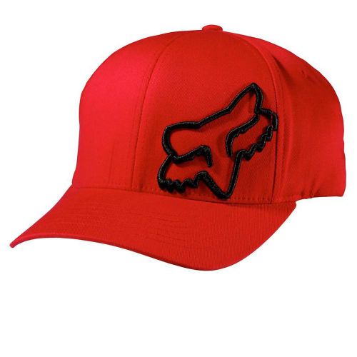 New fox racing flex 45 flexfit hat red 58379 flex fit cap motocross atv