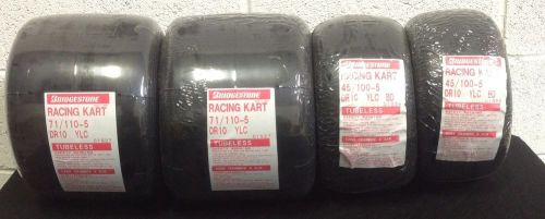 Bridgestone &#034;new in wrappers&#034; go kart tires sets 450/710 ylc