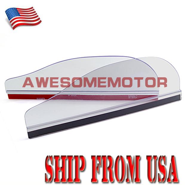 Us 2pcs universial fit clear rearview mirror rainproof blades cover window visor