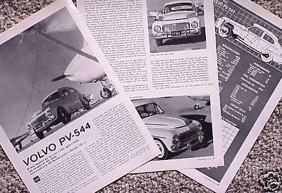 1964 63 volvo pv 544 pv544 original vintage road test  cmy store   5+= free ship