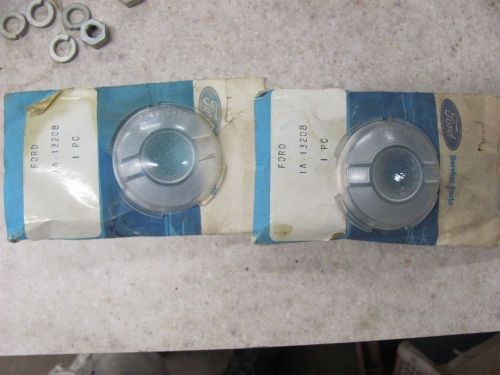 Nos 1951 51 ford parking lamp lenses pair oem genuine 1a-13208