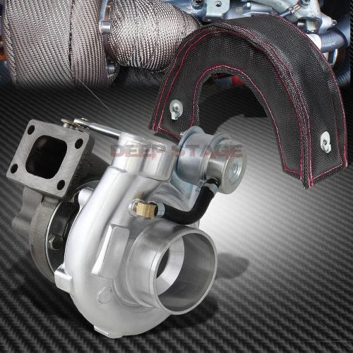 Gt2860 t25 t28 turbocharger turbo int wastegate ar.50 trim 55+black blanket rs