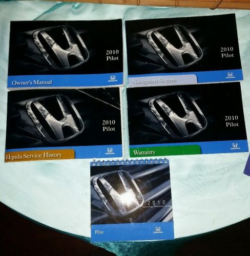 2010 honda pilot owner manual set