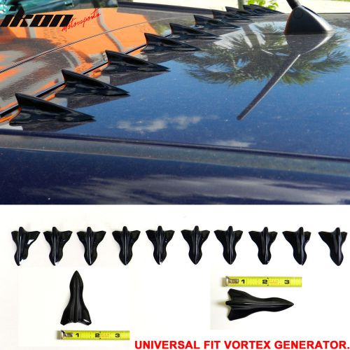 Universal fit black vortex generator shark fin spoiler diffuser jet pp 10 pcs