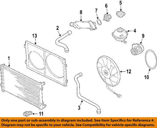 Audi oem 06-13 a3-engine cooling fan motor 1km959455e