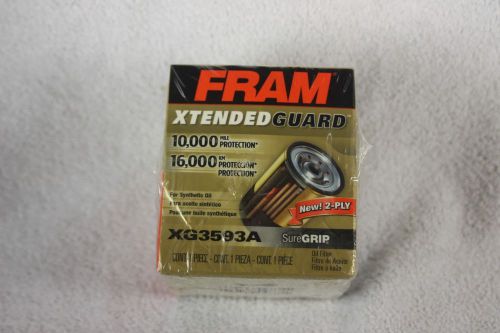 Fram extended guard oil filter, xg3593a for synthetic oil