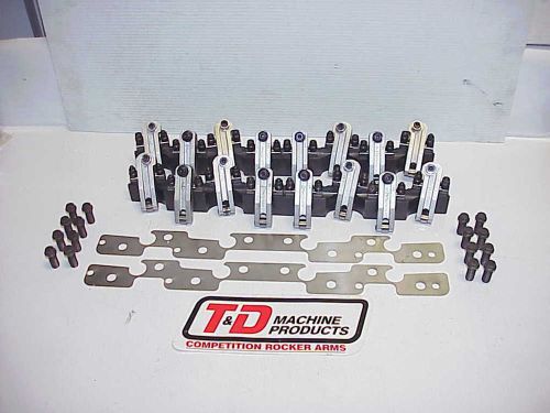 T &amp; d sb2.2 aluminum roller rockers &amp; stands nascar nhra xfinity 1.80-1.85 ratio