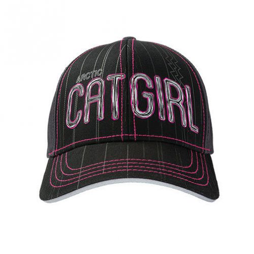 Arctic cat women&#039;s catgirl contrast stitching hat / cap - black - pink 5273-106