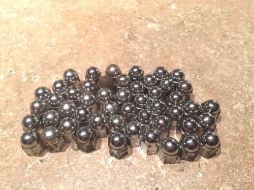 Lot of 50 original jaguar cam cover chrome acorn nuts xke xk150 xk140