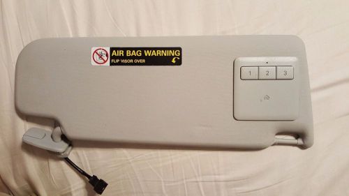 Vw oem gray sun visor left side