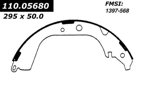 Centric 111.05680 brake pad or shoe, rear-new brake shoe-preferred