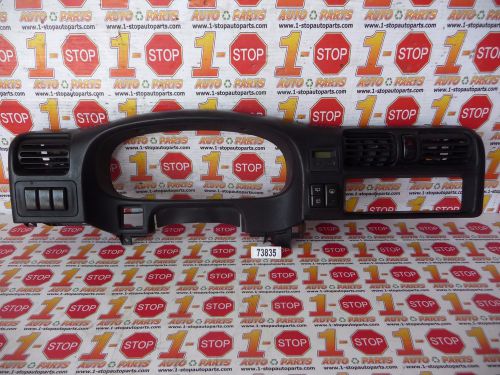 00 01 isuzu rodeo speedometer bezel w/ac vents &amp; clock display oem