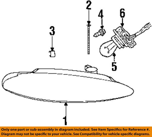 Mopar oem 6506566aa headlamp-headlamp assembly screw