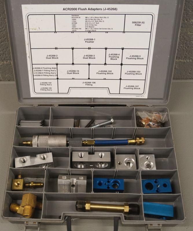 Gm dealer kent-moore j-45268 ~ acr2000 flush adapters lh-22540