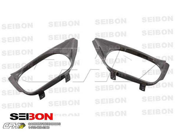 Seibon carbon fiber carbon fiber exhaust outlet surround nissan gtr 09-10 brand