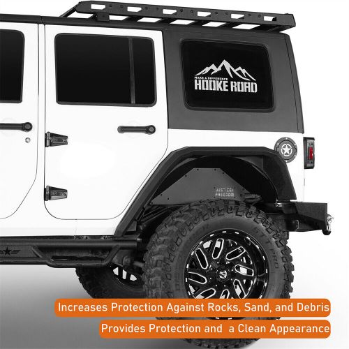 Lightweight aluminum front inner fender liner guard for 07-18 jeep wrangler jk