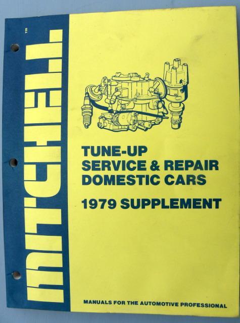 1979 mitchell cars tune-up service manual buick,cadilac,chevrolet,dodge,ford