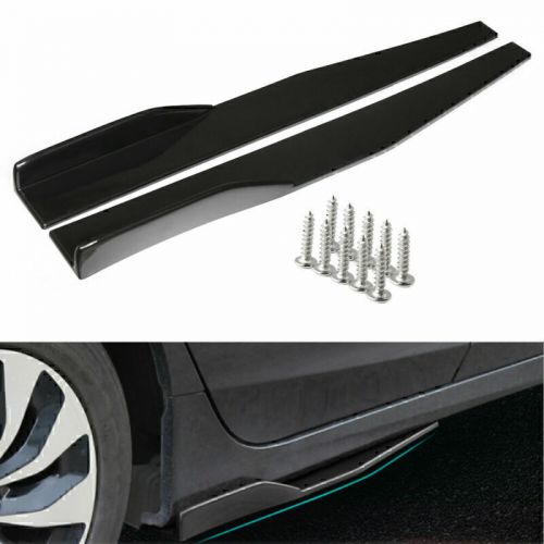 Universal red side skirt rocker splitter extension winglet wings canard diffuser