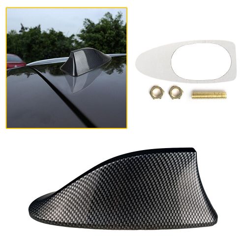 Carbon fiber roof fin shark antenna car aerial fm/am auto radio signal universal