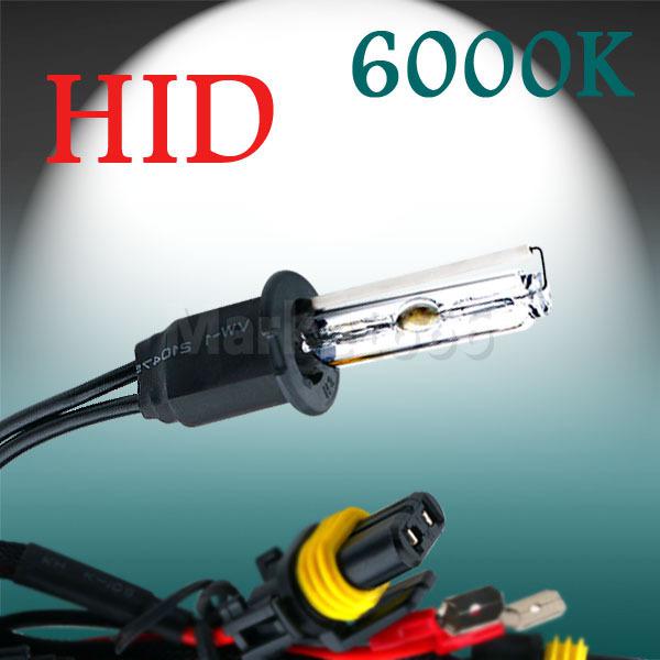 H3 hid xenon pure white replacement 6000k 35w car headlight headlamp bulb lamp