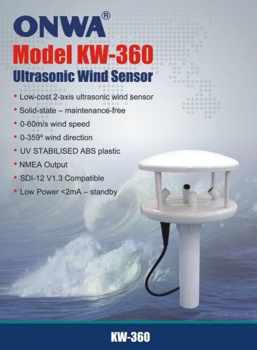 Ultrasonic wind sensor and weather station