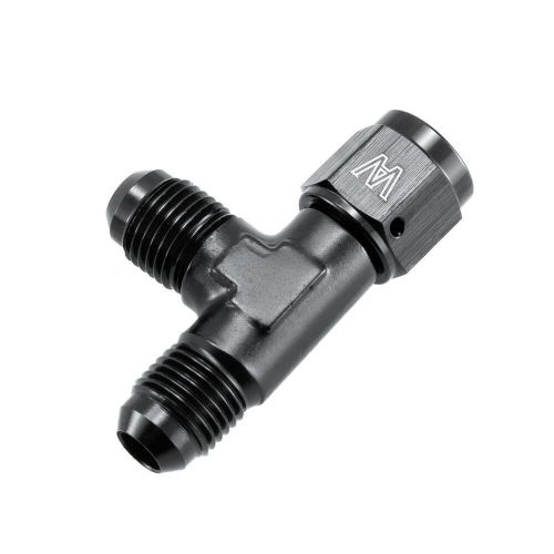 -6an an 6 t junction fitting swivel on run male female 6/6/6 alumium anodized