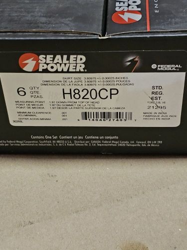 Sealed power h820cp engine piston set of 6