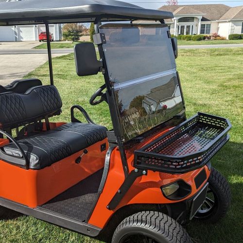 Golf cart fold down folding tinted windshield w/ hardware for ezgo txt 2014-up