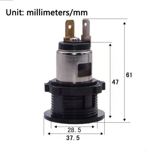 12v 24v practical cigarette lighter power socket plug outlet for car motorcycle