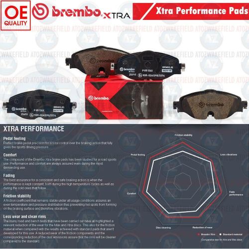 P85113x front brembo xtra performance fast road brake pads for audi 8k0698151a