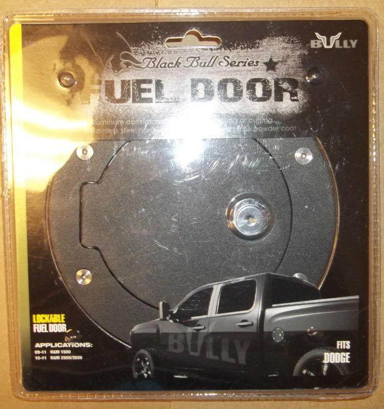 New bully black bull series lockable fuel door fits dodge bbs-1232ck