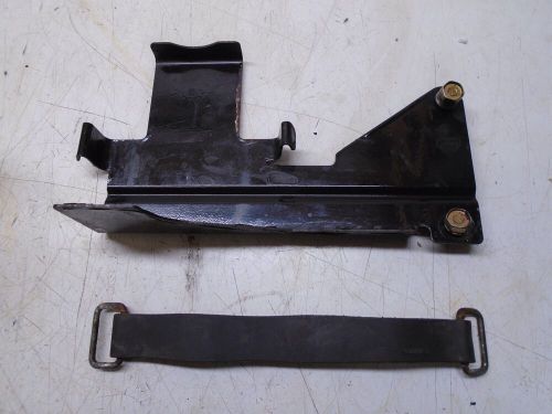 Cb4a mercruiser oil reservoir bracket &amp; strap 807839t 808023t 808025