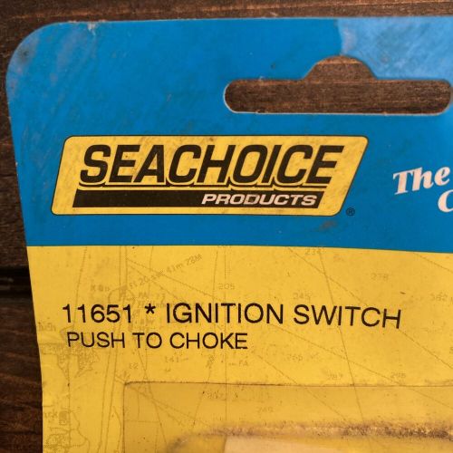 Seachoice evinrude/johnson omc ignition key switch 3 pos push choke scp 11651