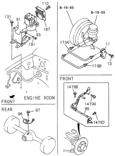 Genuine honda modulator bracket 8-97125-315-0