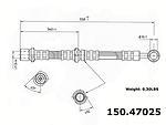 Centric parts 150.47025 front brake hose