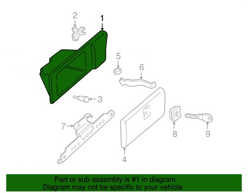 Genuine gm glove box 10432077