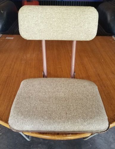 Vintage cushioned folding boat seat unbranded pre-owned