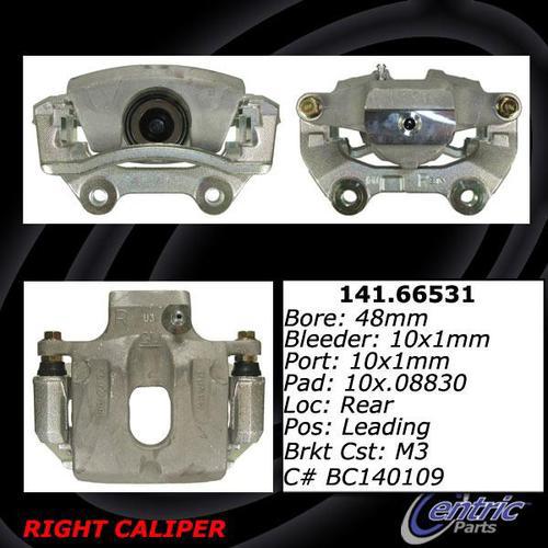 Centric 141.66531 rear brake caliper-premium semi-loaded caliper-preferred