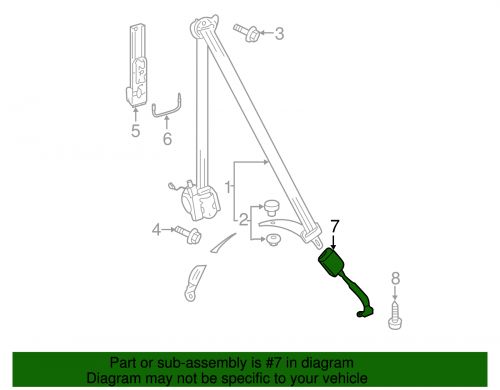 Genuine volkswagen buckle end 5c6-857-755-c-ylz