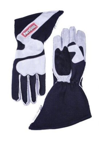 Racequip 359602 gloves outseam black/ gray small sfi-5