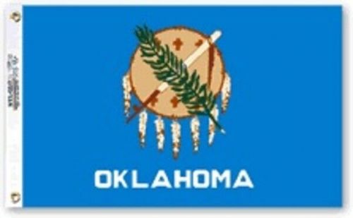 Oklahoma state polyester flag