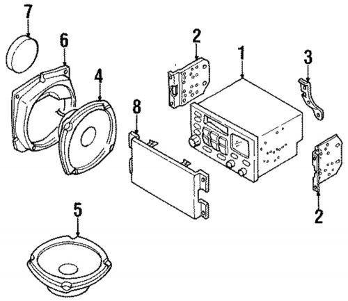 Genuine gm radio bracket 30024417