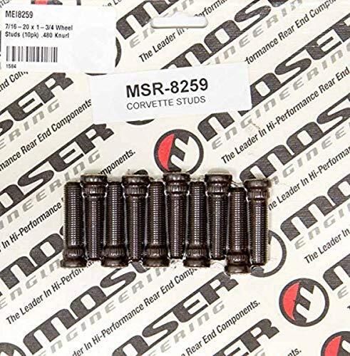 Moser engineering 8259 7 16 20 x 1 3 4 wheel stud   480 knurl   1 pack